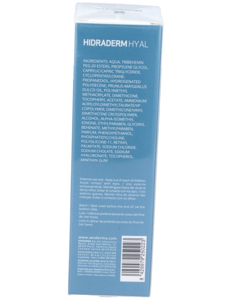 Sesderma Hidraderm Hyal Crema Hidratante Facial, 50 Ml