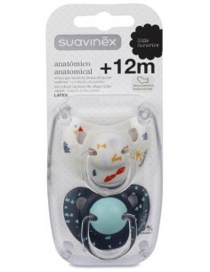 Suavinex® Chupete Anatómico Tetina Látex +12 Meses 2Uds