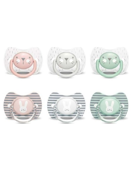 Suavinex Couture Chupete Fisiológico De Silicona 4-18 Meses, 1 Ud