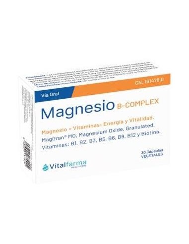 Vitalfarma Magnesio B-Complex, 30 Cápsulas