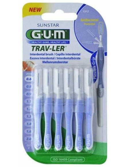 Cepillo Interdental Trav-Ler 0.6Mm 6Un Azul Claro