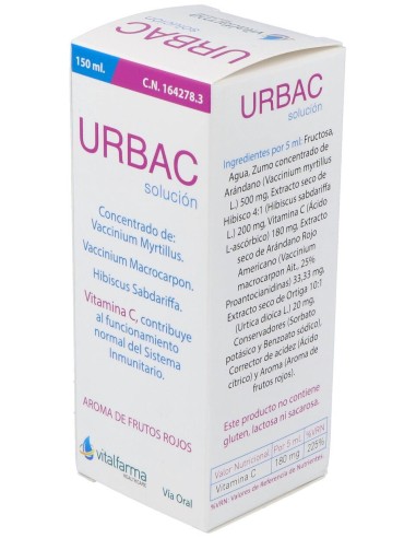 Vitalfarma Urbac Solución, 150 Ml