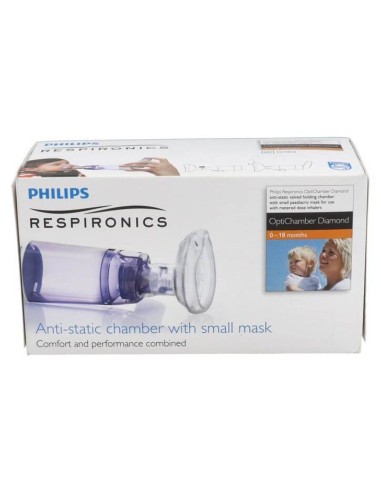 Philips Respironics Cámara Optichamber Diamond Con Mascarilla Neonato, 1 Unidad