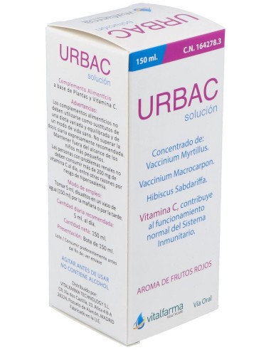 Vitalfarma Urbac Solución, 150 Ml