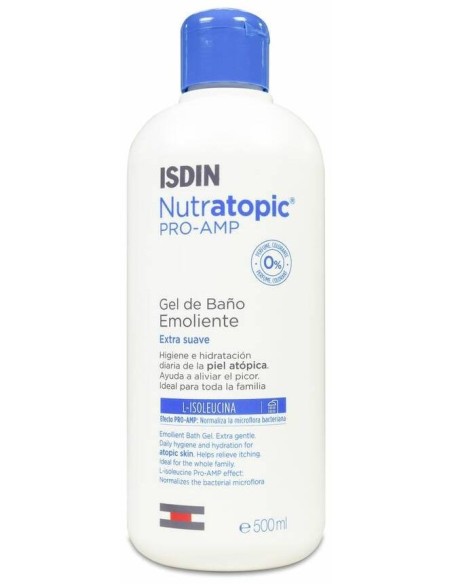 Isdin Nutratopic Pro-Amp Gel De Baño Piel Atópica, 400 Ml
