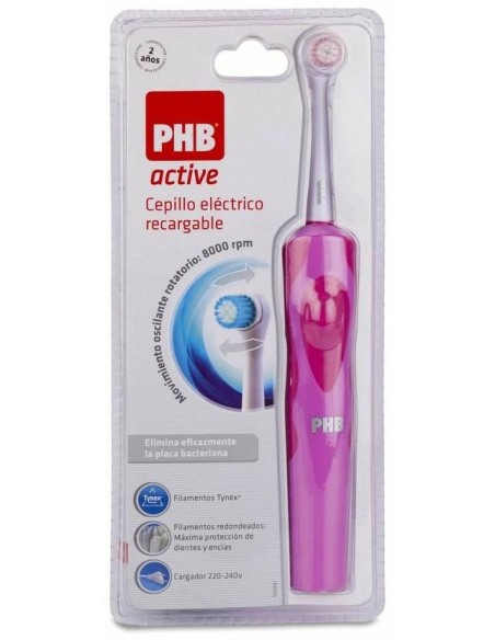 Phb Active Cepillo Eléctrico Recargable Rosa, 1 Ud