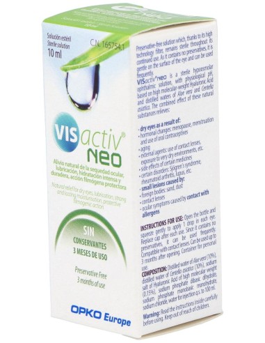 Vis Activ Neo Gotas Esteriles Gotas Oculares Humectantes 10 Ml
