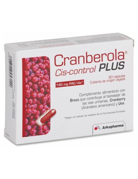 Arkopharma Cis-Control Cranberola Plus Con Brezo, 60 Cápsulas