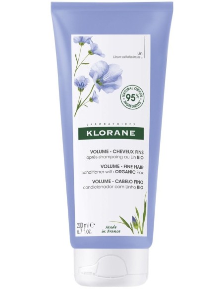 Klorane Bálsamo Para Después Del Champú A Las Fibras De Lino, 200 Ml