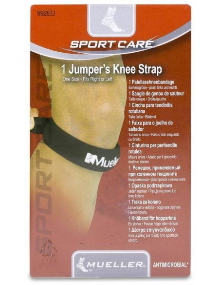 Mueller Sport Care Cincha Rotuliana Negra Talla Única, 1 Ud