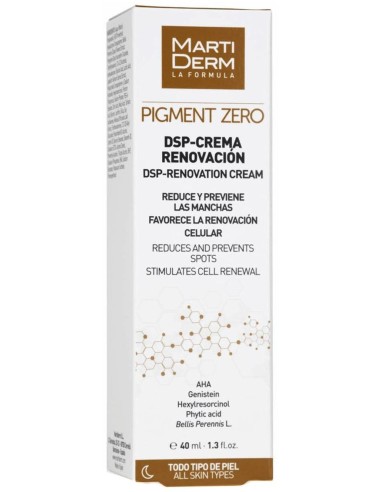 Martiderm Pigment Zero Dsp-Crema Renovación Despigmentante, 40 Ml