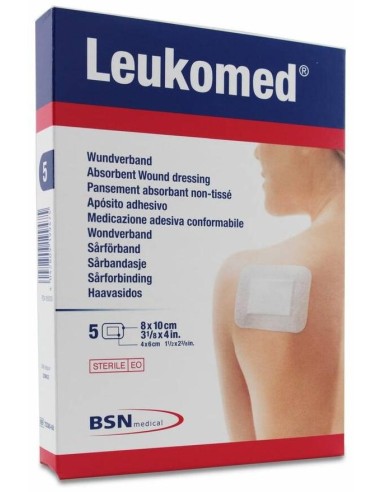 Leukomed Apósito Postoperatorio 8Cm X 10Cm, 5 Uds