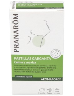 Pranarôm Aromaforce Pastillas Calmantes Garganta 21Uds