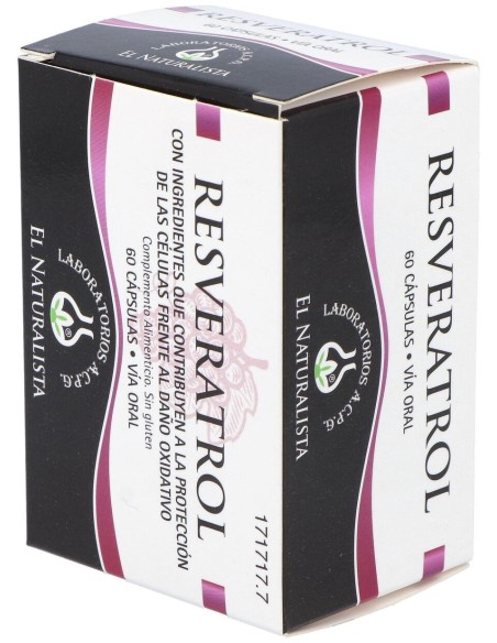 El Naturalista Resveratrol, 60 Cápsulas