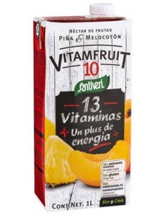 Santiveri Vitamfruit 10 Néctar De Frutas Piña Y Melocotón, 1 L