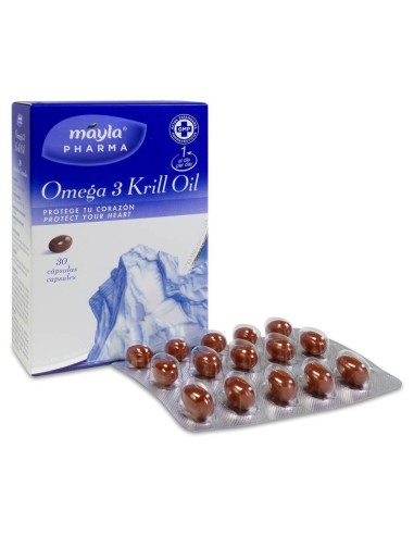 Máyla Pharma Omega 3 Krill Oil, 30 Cápsulas