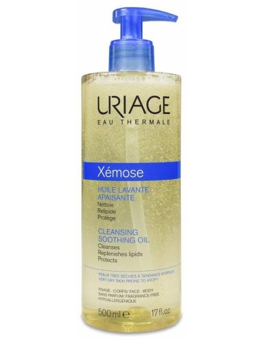 Uriage Xémose Aceite Limpiador Calmante, 500 Ml