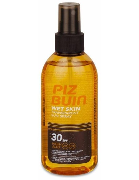 Piz Buin Wet Skin Spray Solar Transparente Spf 30, 150 Ml