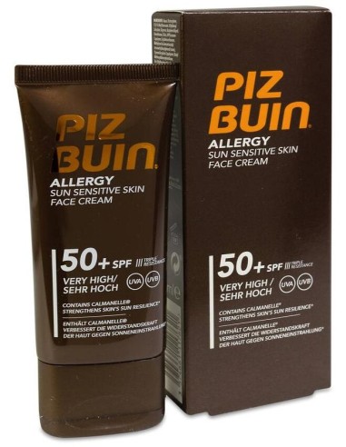 Piz Buin Allergy Protector Solar Facial Piel Sensible Spf50+ 50Ml