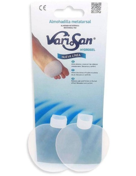 Varisan Almohadilla Metatarsal Talla Única, 1 Par