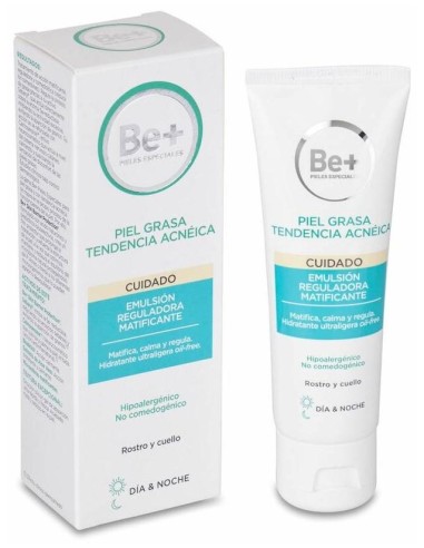 Be+ Emulsión Reguladora Matificante, 50 Ml