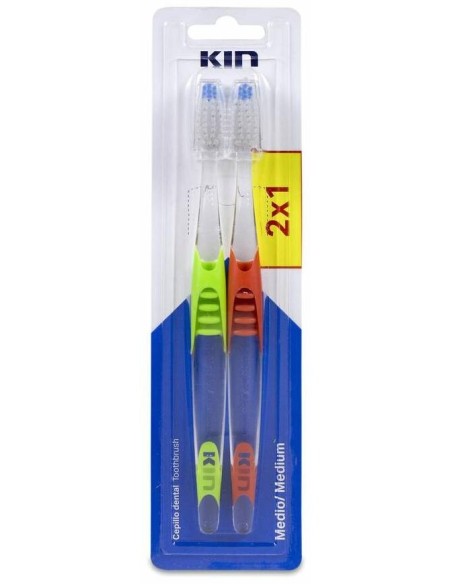 Duplo Kin Cepillo Dental Medio, 2 Uds