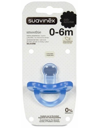 Suavinex® Chupete Anatómico Tetina Silicona 0-6 Meses 1Ud