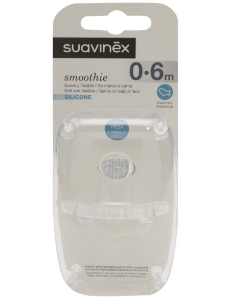 Suavinex® Chupete Anatómico Tetina Silicona 0-6 Meses 1Ud
