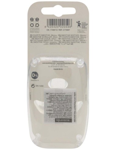 Suavinex® Chupete Anatómico Tetina Silicona 0-6 Meses 1Ud