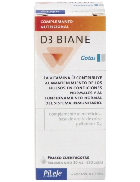 Pileje D3 Biane Gotas, 20 Ml