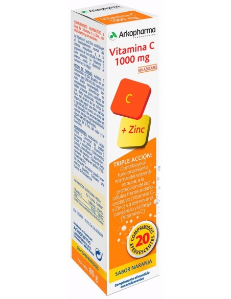 Arkopharma Arkovital Vitamina C 1000 Mg, 20 Comprimidos