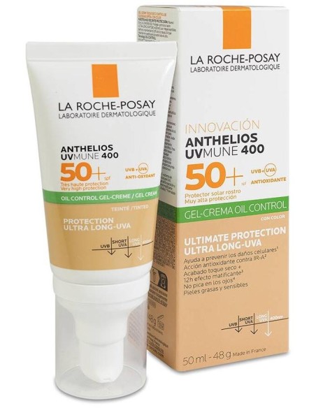 La Roche-Posay Anthelios Xl Toque Seco Color Gel-Crema Spf 50+, 50 Ml