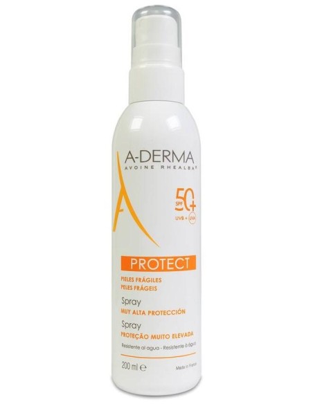 A-Derma Protect Fotoprotector Spray Spf50+, 200 Ml