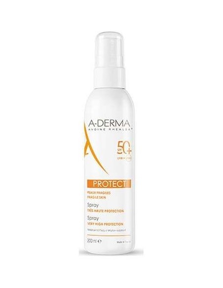 A-Derma Protect Fotoprotector Spray Spf50+, 200 Ml