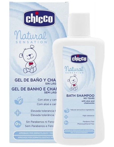 Chicco Natural Sensation Gel De Baño Y Champú, 200 Ml
