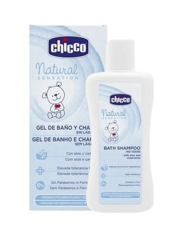 Chicco Natural Sensation Gel De Baño Y Champú, 200 Ml