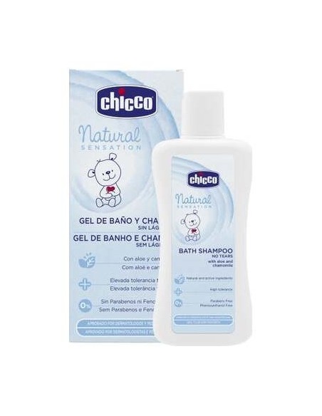 Chicco Natural Sensation Gel De Baño Y Champú, 200 Ml