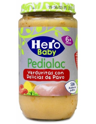 Hero Baby Pedialac Verduras Tiernas Con Pavo, 235 G