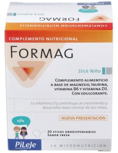 Pileje Formag Infantil Sabor Fresa 20 Stick