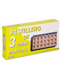 Pastillero Semanal Sg - 3 Organizador De Medicamentos Semanal 3T Diaria Gde