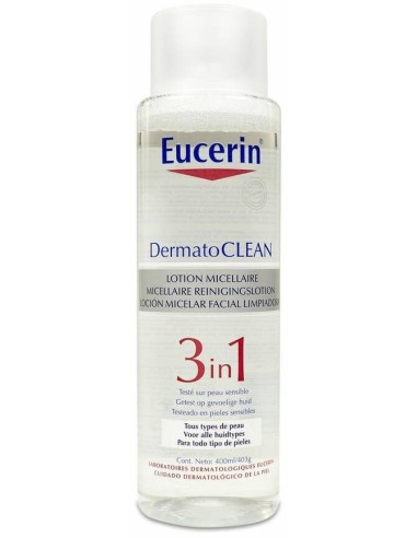 Eucerin Dermatoclean Solución Micelar 3 En 1, 400 Ml