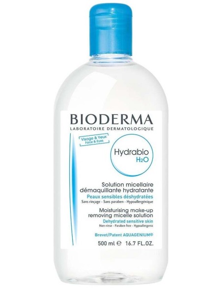Bioderma Hydrabio H2O Agua Micelar Piel Deshidratada, 500 Ml