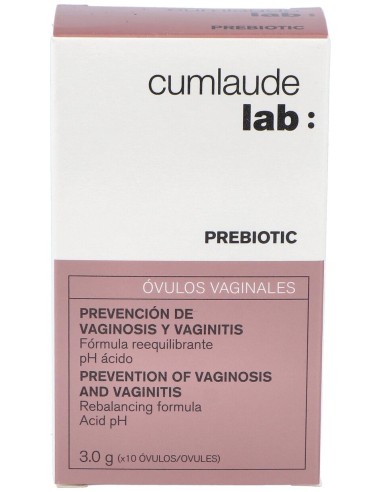 Cumlaude Lab Prebiotic Óvulos Vaginales, 10 Óvulos