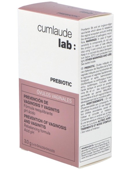 Cumlaude Lab Prebiotic Óvulos Vaginales, 10 Óvulos