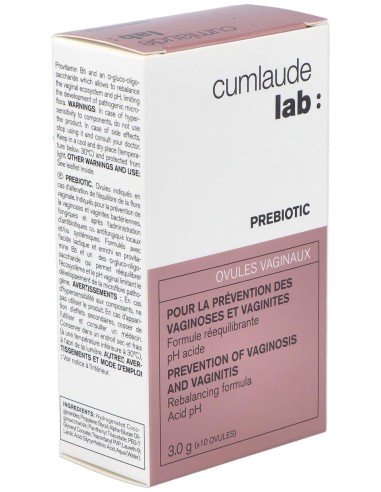 Cumlaude Lab Prebiotic Óvulos Vaginales, 10 Óvulos