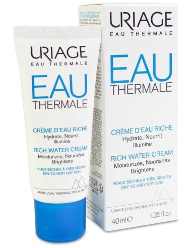 Uriage Eau Thermale Crema De Agua Rica, 40 Ml