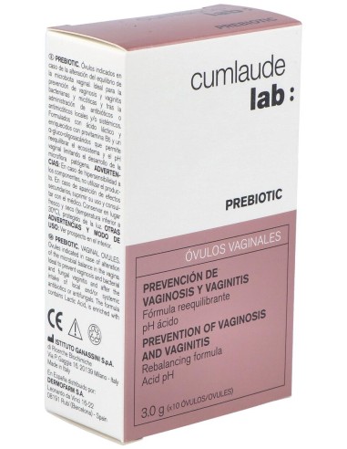 Cumlaude Lab Prebiotic Óvulos Vaginales, 10 Óvulos