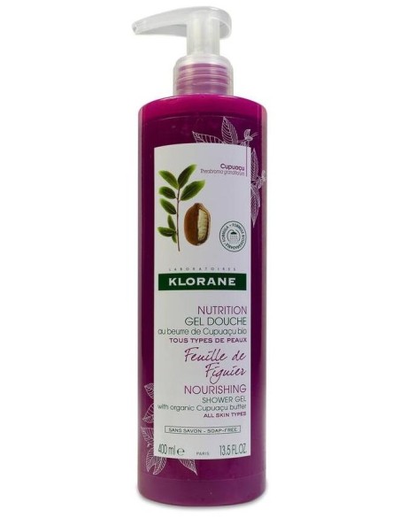 Klorane Gel De Ducha Con Manteca De Cupuaçu Bio Hoja De Higuera, 400 Ml