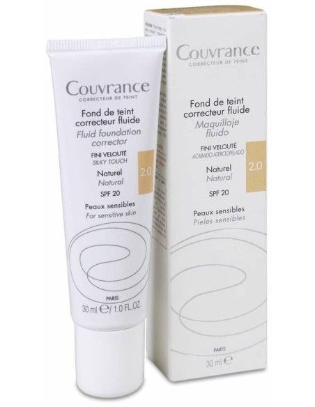Avène Couvrance Maquillaje Fluido Color Natural Spf 20, 30 Ml