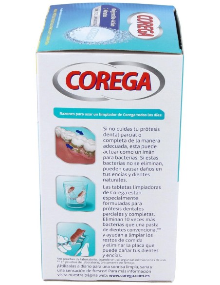 Corega Oxígeno Bio-Activo Limpieza Prótesis Dental 108 Tabletas